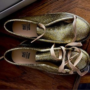 Mini Melissa gold sneakers size 2!